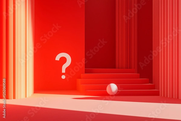 Obraz door with red carpet