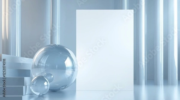 Fototapeta Abstract background in concept of artificial intelligence