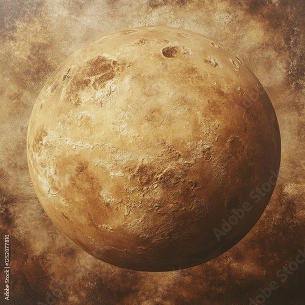 Fototapeta A detailed closeup view of the moons surface featuring various holes