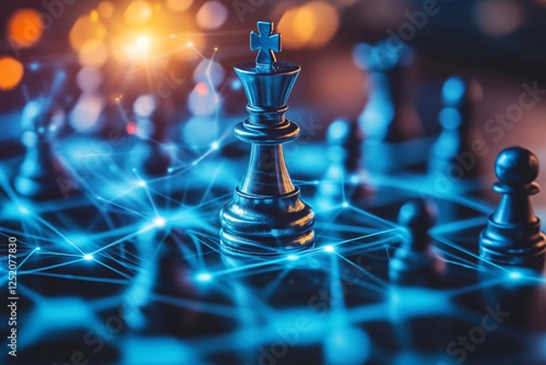 Obraz chess pieces on the board