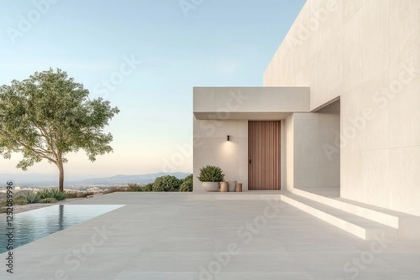 Fototapeta Modern apartment entry. Generative AI
