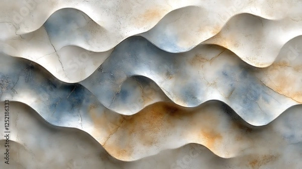 Fototapeta Abstract Wave Pattern Textured Wall Art