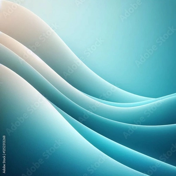 Fototapeta abstract blue white wave gradually change color pattern background