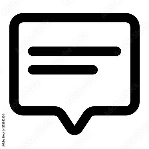 Fototapeta chat icon for illustration