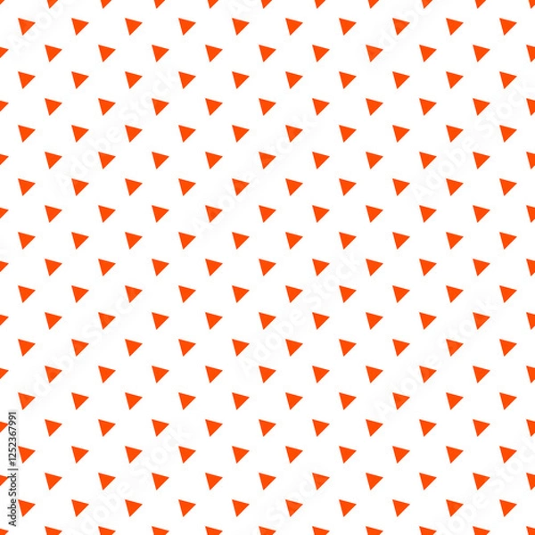 Fototapeta Red Orange Triangle45D Seamless Pattern Tile