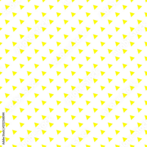 Fototapeta Yellow Triangle45D Seamless Pattern Tile