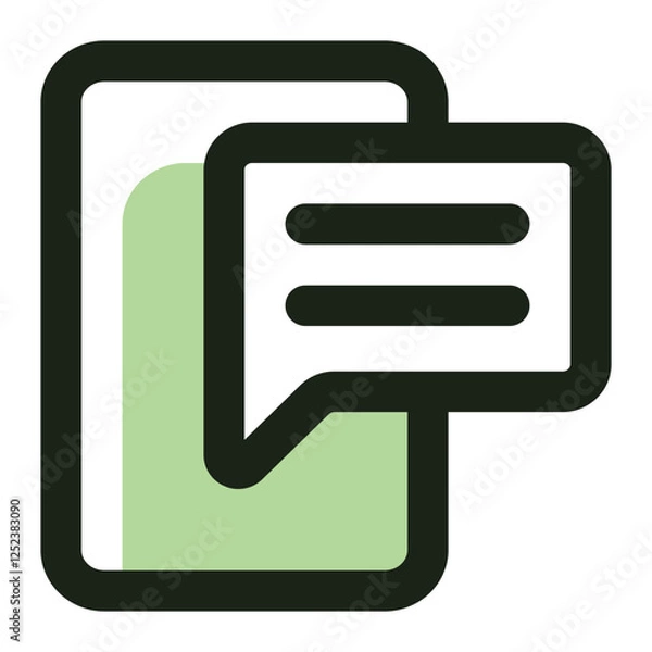 Fototapeta online message icon for illustration