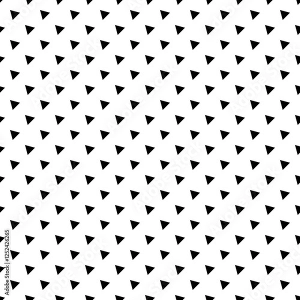 Fototapeta Black Triangle45D Seamless Pattern Tile