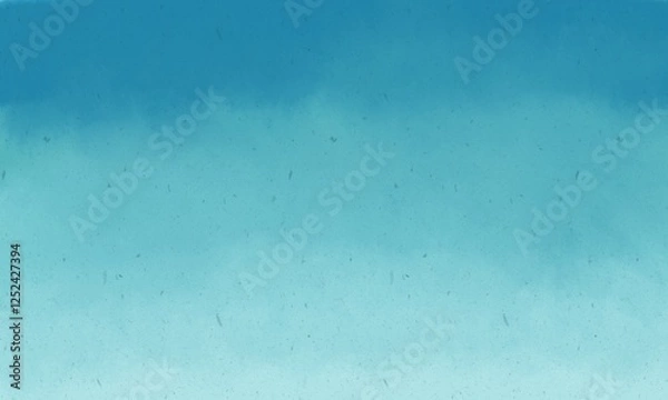 Fototapeta Watercolor background, blue gradient from dark to light softly, with small textures scattered throughout, giving the image a 3D look, suitable for use as a background for graphic design, websites.