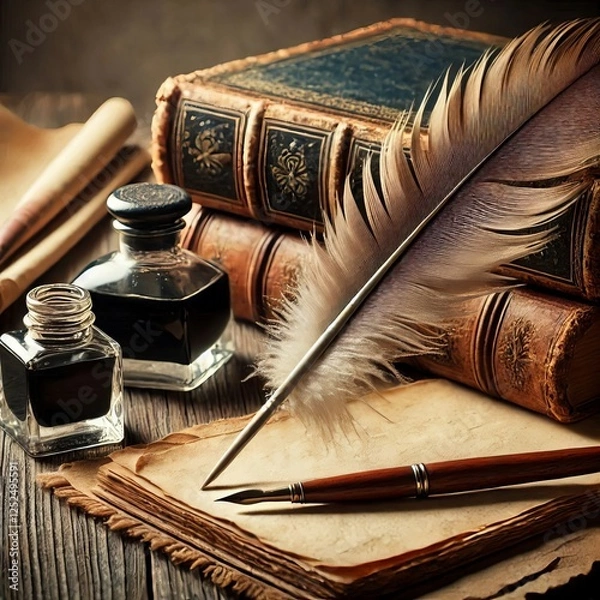 Fototapeta Feather Pen Symbol