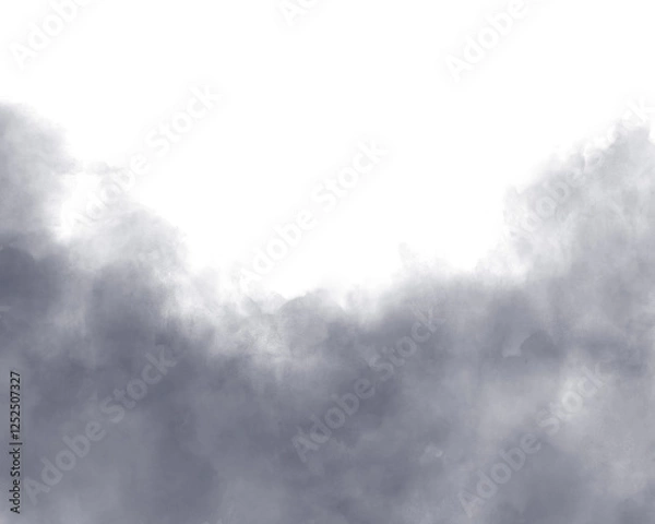 Obraz 曇り空の水彩風イラスト　背景　