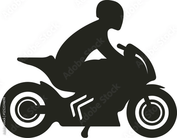 Fototapeta A sleek and dynamic motorbike vector design featuring sharp lines, aerodynamic curves, and bold detailing. Perfect for racing themes, branding, or custom artwork.