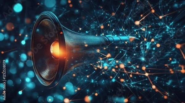 Obraz Digital Megaphone Broadcasting Network Connection