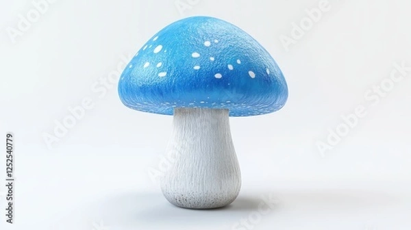 Obraz Blue Mushroom with White Spots.