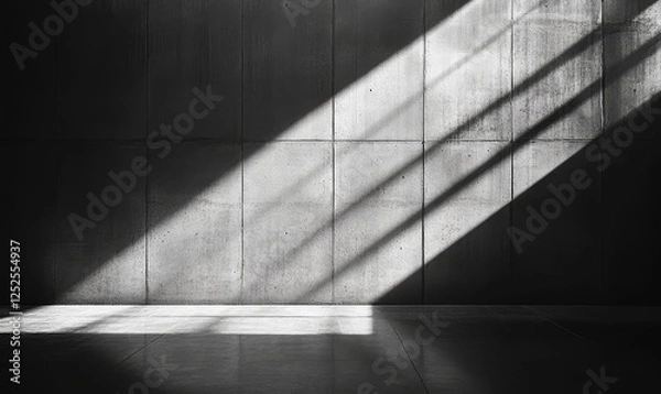 Fototapeta Light Empty Wall, Generative AI