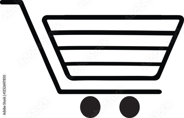 Obraz Shopping trolley icon 