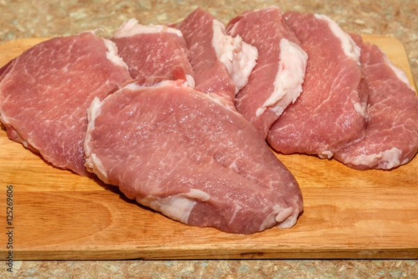 Fototapeta meat pork raw