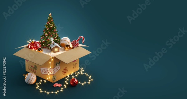 Obraz Opened gift box