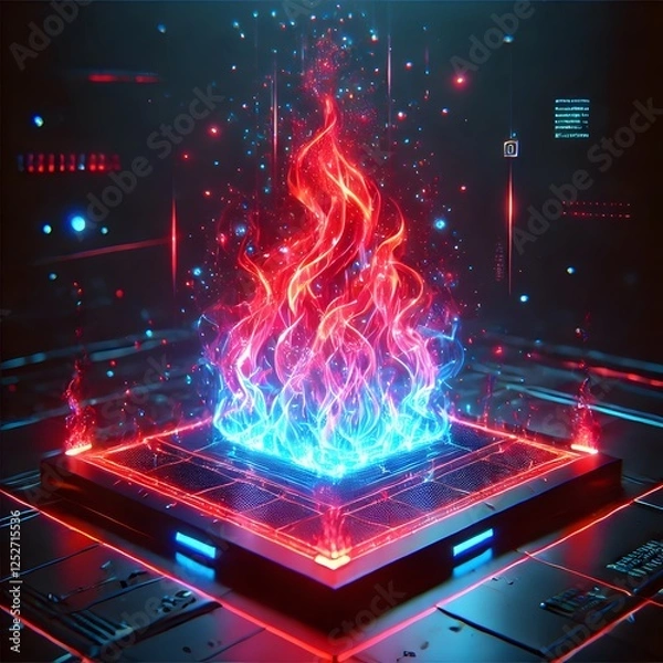 Obraz abstract technology background