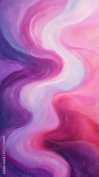 Fototapeta Abstract pink and purple swirling pattern, artistic expression concept