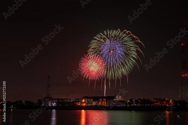 Fototapeta 衣浦みなとまつり花火大会