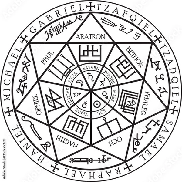 Obraz Sigil Of The Seven Archangels...