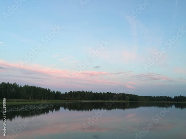 Fototapeta Evenings lakeside