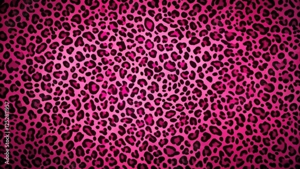 Obraz Pink cheetah print background with vibrant colors, pink, cheetah print, background, vibrant, colors, wild, animal, pattern