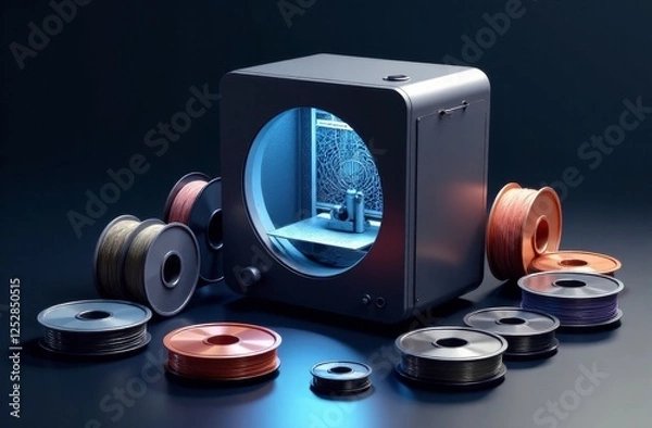 Obraz Modern 3D Printing Workspace