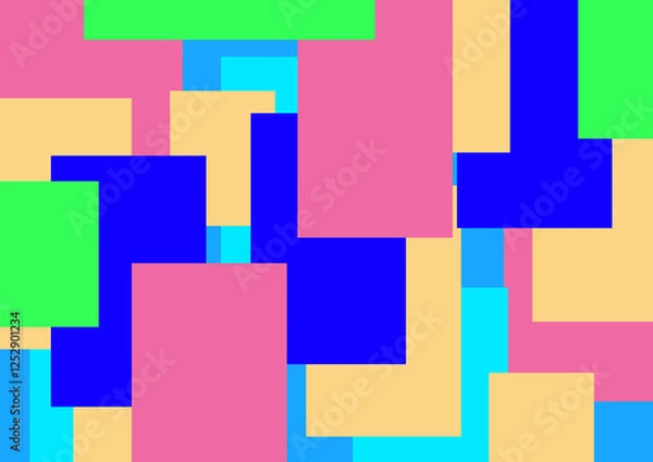 Obraz colorful geometric textures abstract art background illustration