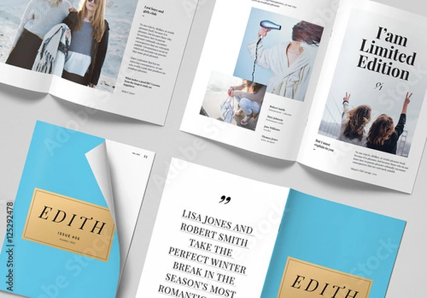 Obraz Magazine Page Mockup