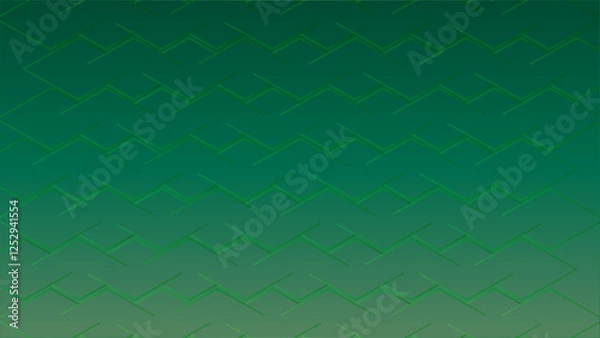 Fototapeta Modern geometric pattern with a dynamic zig-zag or chevron design in a refreshing green palette. The overlapping lines create a sense of depth and movement, making it a versatile background