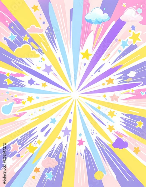 Fototapeta このデジタルグラフィックリソースは、高解像度の抽象的なイラストであり、光の爆発、鮮やかな色彩、ダイナミックな要素が特徴です。デザインはエネルギー、陶酔、魔法の感覚を呼び起こし、モダングラフィックデザイン、魅力的な背景、クリエイティブなブランディング、インパクトのある視覚的な用途に最適です。







