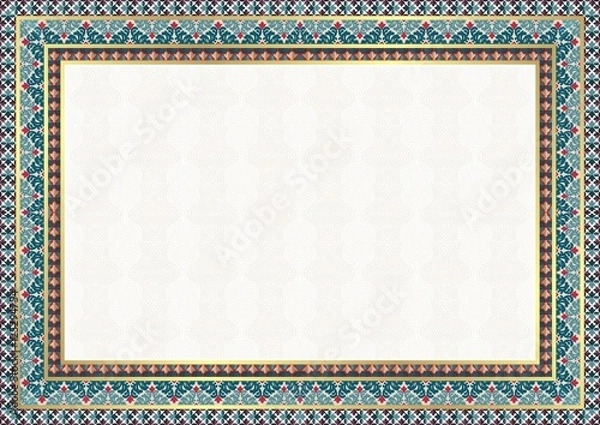 Fototapeta Colorful Frame / Border with modern decorative design