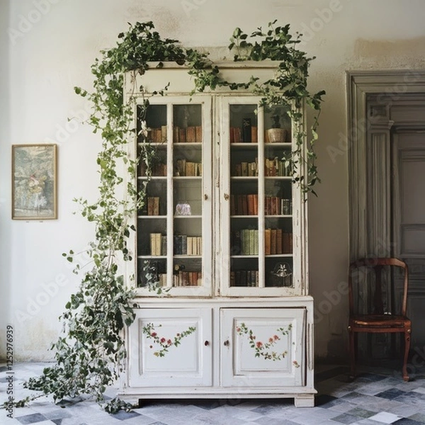 Fototapeta Eye-catching Cabinet Frames Promoting Greenery