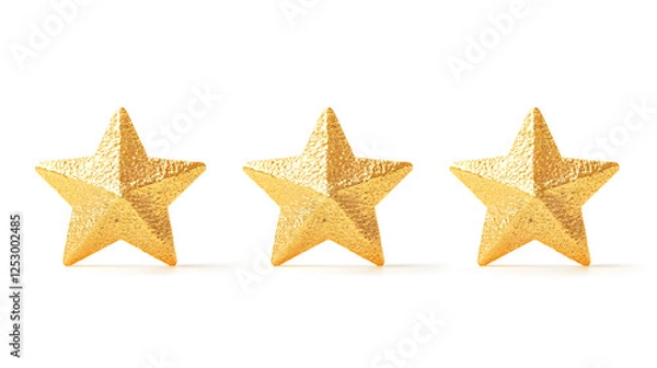 Obraz Golden star, vector illustration
