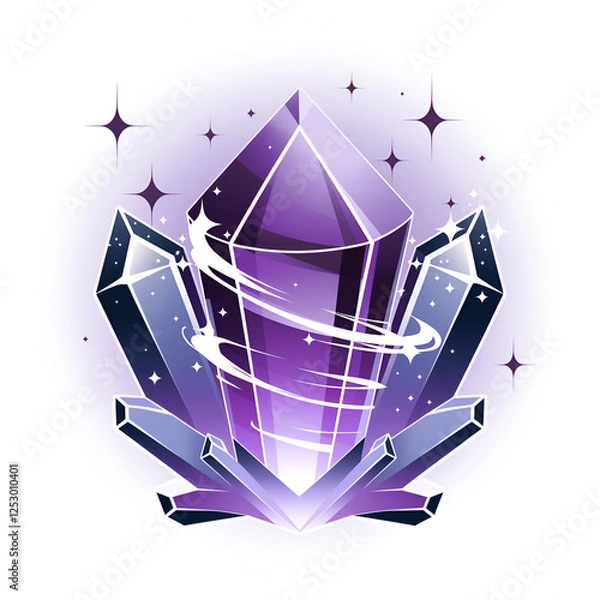 Obraz abstract technology background with stars