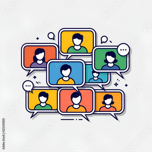 Obraz social network connection