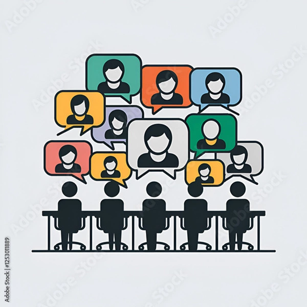 Obraz social network connection