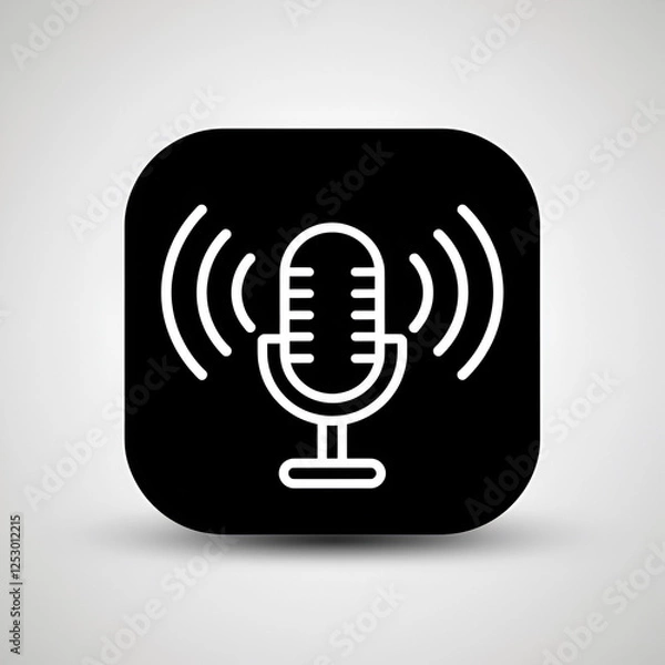 Obraz vector microphone icon