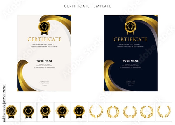 Obraz 賞状２６８　certificate　award　表彰状　celebration