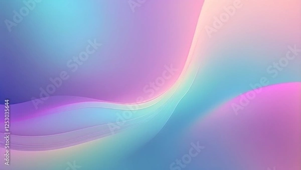 Obraz Weiche fließende Farbverläufe - Moderner Design Hintergrund