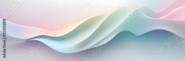 Obraz Weiche fließende Farbverläufe - Moderner Design Hintergrund