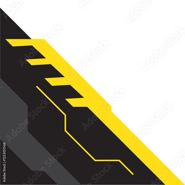 Fototapeta Futuristic Corner Elements Abstract Technology Design
