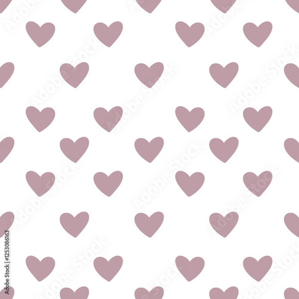 Fototapeta seamless pattern with pink hearts