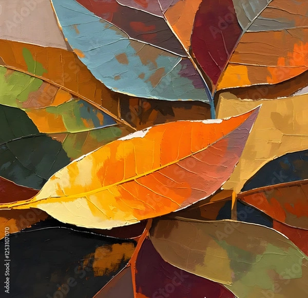 Obraz autumn leaves background