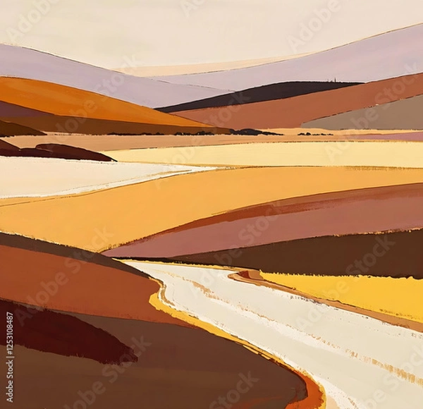 Obraz sunset in the desert