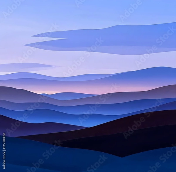 Obraz Abstract art with a color palette of warm earth tones, evoking a sense of nature and tranquility