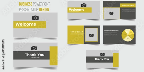Fototapeta Backgrounds and page layout designs for business presentation templates that use infographic components and graph design concepts for brochures, books, magazines, annual reports, and company profiles