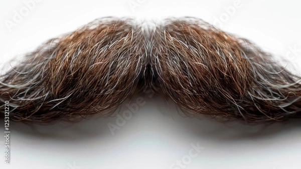 Obraz Set of Gray hair moustache